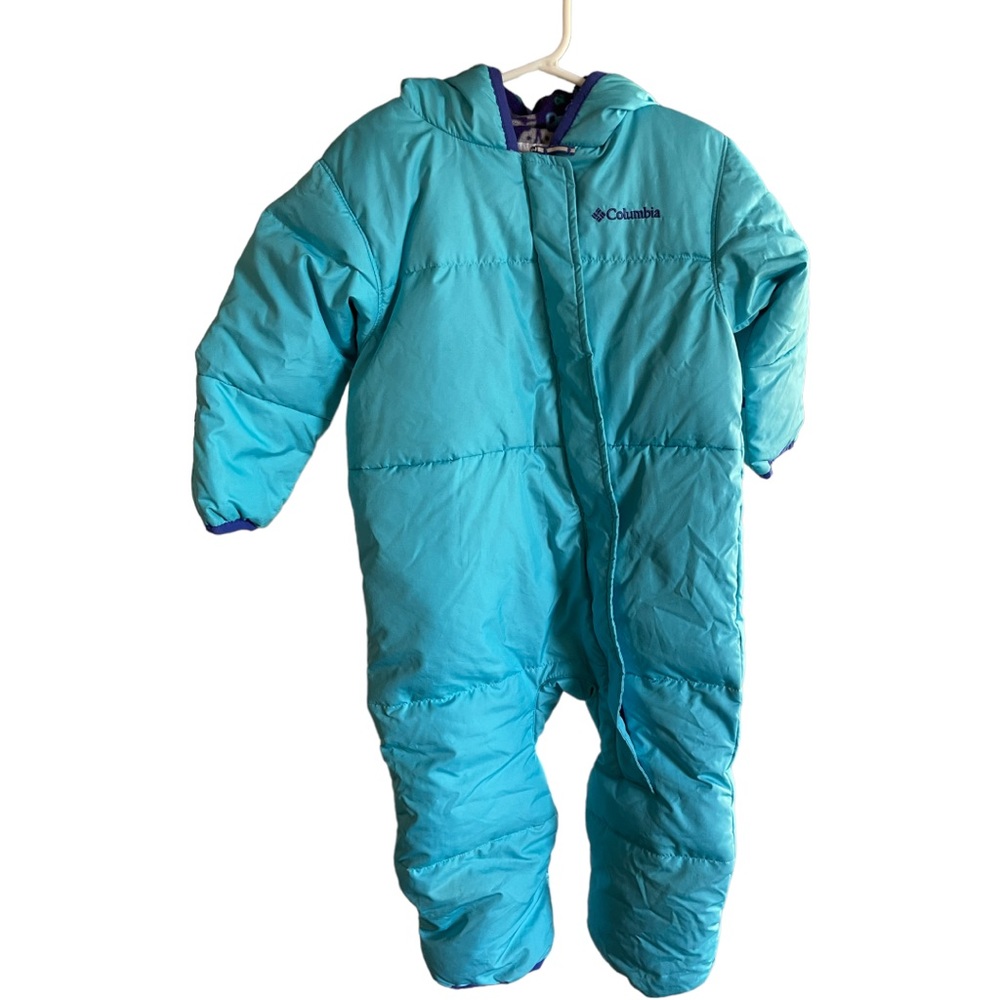 Baby snugly bunny bunting snowsuit 12-18m blue